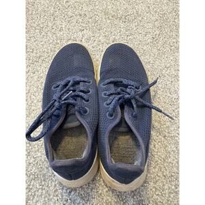 Allbirds Tree Runners Womens Size 7 Dark Navy Blue Comfort Running Sneaker EUC